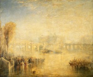 パリのポンヌフ橋の眺め 作： Joseph Mallord William Turner
