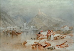 モーゼルのベルンカステル 作： Joseph Mallord William Turner