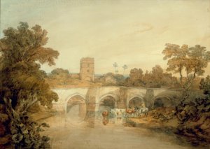 ラニー、シュロップシャーの近くのオニー川のブロムフィールド 作： Joseph Mallord William Turner