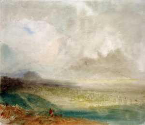 シオンのローヌ渓谷 作： Joseph Mallord William Turner