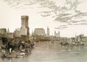川から見たケルン 作： Joseph Mallord William Turner