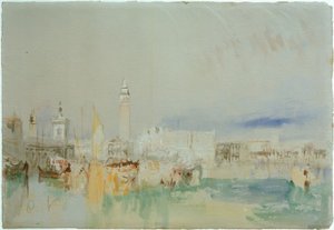 ドガーナ、サンマルコの鐘楼、ドゥカーレ宮殿 作： Joseph Mallord William Turner