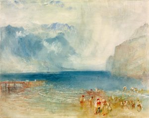 ルツェルン湖の最初の汽船 作： Joseph Mallord William Turner