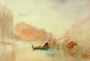 サンタマリアデッラサルーテの階段、大運河を見上げる 作： Joseph Mallord William Turner