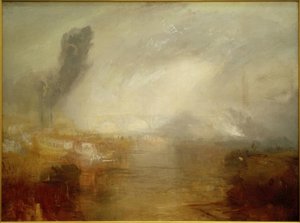 ウォータールー橋の上のテムズ川 作： Joseph Mallord William Turner