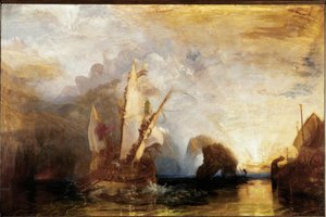 ポリフェムスを欺くユリシーズ–ホーマーのオデッセイ 作： Joseph Mallord William Turner