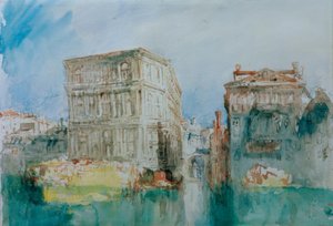 ヴェネツィア：グランドカナのカーサグリマーニとリオサンルカ 作： Joseph Mallord William Turner