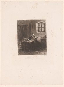 フィリップ・ヴァン・マルニクス・ファン・シント＝アルデゴンデが刑務所に Marnix van St. Aldegonde、刑務所で詩篇を翻訳 (オブジェクトのタイトル)