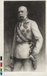 フランツ・ヨーゼフ1世の野戦大将服姿 作： William Unger