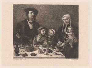 ピーター・ヤン・フォペスの肖像。 とアリート・ファン・ベレステインとその子供たち 作： William Unger