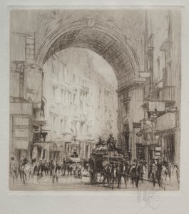 サン カルロ アーチ、ナポリ 作： William Walcot