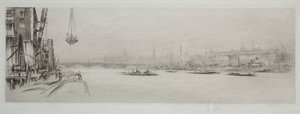 イギリスの動脈：テムズ川 作： William Walcot