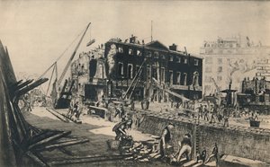 デボンシャーハウスの解体、1927年。 作： William Walcot
