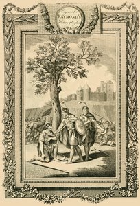 彼の父エドワード長老の命を救ったアセルスタン王...、c1786。 作： William Walker