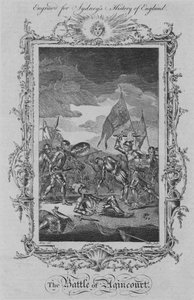 アジャンクールの戦い、1773年。 作： William Walker