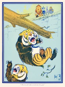 ？木は湾に激突しました。オズの魔法使い？ L・フランク・バウム 作： William Wallace Denslow
