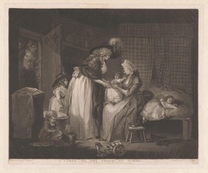 母親が子供を訪ねる 看護師の子供への訪問（オブジェクトのタイトル） 作： William Ward