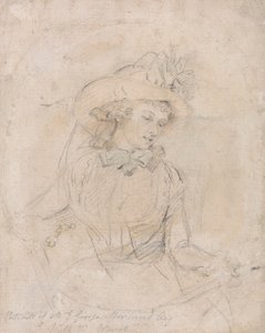 ジョージ・モーランド夫人の肖像習作 作： William Ward