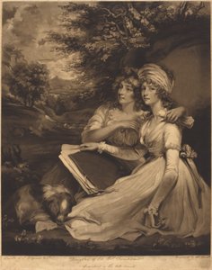 サー・トーマス・フランクランドの娘たち 作： William Ward after John Hoppner
