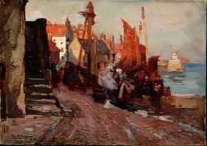 キャッチを降ろす 作： William Watt Milne