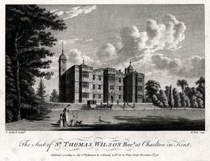 ケントのチャールトンにあるトーマスウィルソンバート卿の座、1776年 作： William Watts