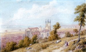 ハイス教会とマーテロ・タワー」 19世紀             作： William Westall