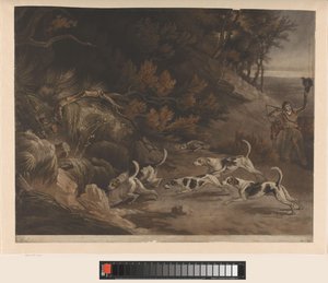 キツネ狩りのハンターと狩猟犬 キツネ狩り (オブジェクトのタイトル) 作： William Whiston Barney