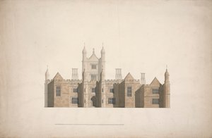 ケンブリッジ カレッジの設計案の昇格 作： William Wilkins