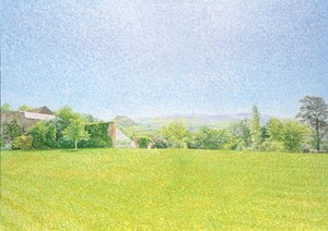 カーマーゼンシャーの朝の風景 作： William Wilkins