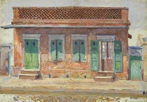 1904年頃、ニューオーリンズのドゥーマイン通りにある家 作： William Woodward