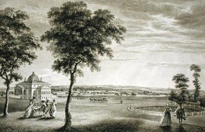ケント州のフッツ・クレー・プレイスは、ブルチエ・クリーブ（Bourchier Cleeve）氏の邸宅である。(1715-60) (彫刻)