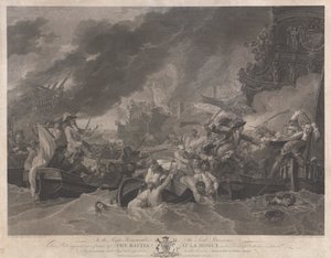 ラ・ホーグの戦い 作： William Woollett