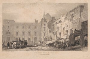 貴族院跡、ウェストミンスター 作： William Woolnoth
