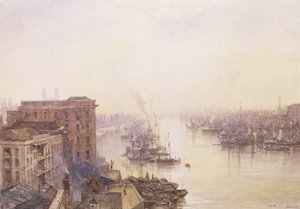 アデレードホテル、ロンドンブリッジのプール 作： William Wyld