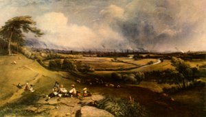 View of Manchester from Higher Broughton」1835年、1943年。   作： William Wyld