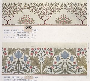 壁紙見本帳、1917年以前（プリント 作： William and Company Morris