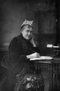 Eliza Lynn Linton 1822-1898、イギリスの小説家、エッセイスト、ジャーナリスト、1890年。
