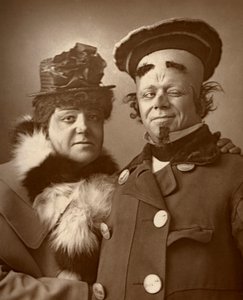 イギリスの俳優、女王と王、ハリーニコルズとハーバートキャンベル、1888。 作： William and Daniel Downey