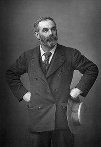 ジョン・バーンズ1858-1943、イギリスの労働組合主義者、反人種差別主義者、社会主義者、政治家、1893年。