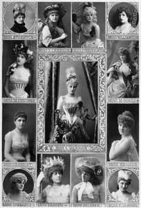 19世紀の主要な女優、1890年。 作： William and Daniel Downey