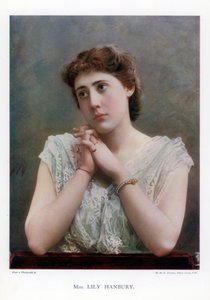 リリー・ハンベリー、イギリスの舞台女優、1901年。 作： William and Daniel Downey