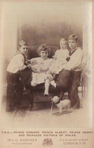 エドワード王子、アルバート王子、ヘンリー王子、ウェールズのビクトリア王女 作： William and Daniel Downey
