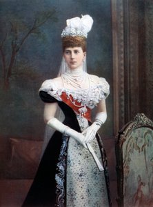 19世紀後半のデンマークのアレクサンドラ王女。 作： William and Daniel Downey