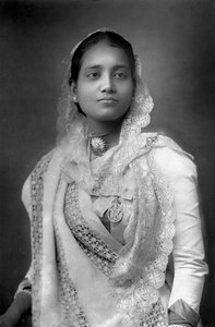 インド、西ベンガル州、コッチビハールのマハラニ、1893年。