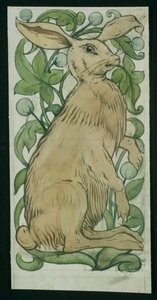 野ウサギ 作： William de Morgan