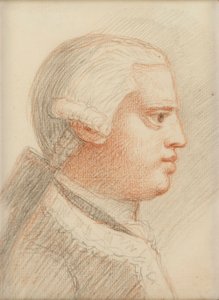 エドワード・オーガスタス、ヨーク公、1761-7年頃（紙にチョーク） 作： William of Bath Hoare