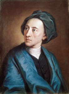 ターバンを巻いたイギリスの詩人アレクサンダー・ポープの肖像（油彩・キャンバス