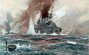 潜水艦 1905年頃（水彩画） 作： Willy Stöwer