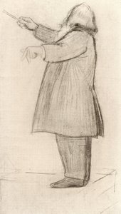 ヨハネス・ブラームス（1833-1897）ドイツの作曲家、指揮（デッサン） 作： Willy von Beckerath
