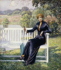 庭のロイス 作： Wilson Henry Irvine